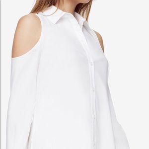 BCBG Cold Shoulder Blouse